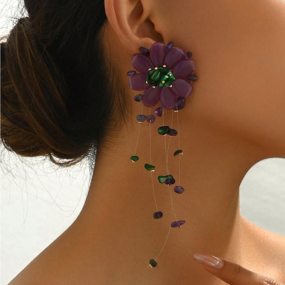2pcs Elegant Vintage Exaggerated Sexy Bohemian Earrings